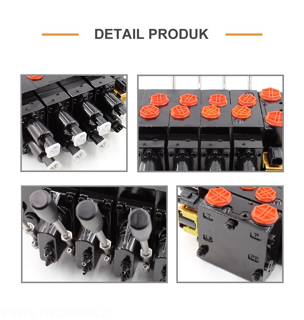 HSDVG32 Proporsional listrik dan Manual 5 Spul Kran Kontrol Proporsional